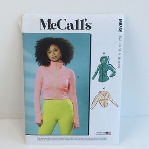 Jackets Knit Corset Style Size 12-20 UNCUT Pattern m8365